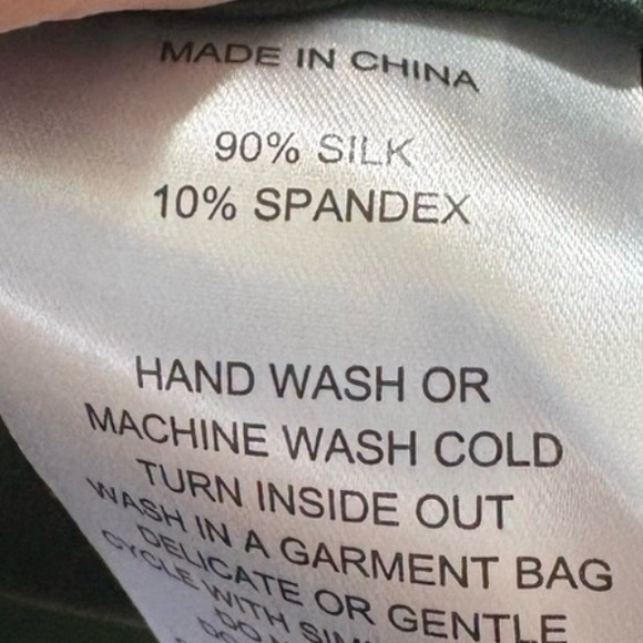 Quince Navy Blue V-Neck Puff Sleeve Mini Dress - Picture 7 of 7